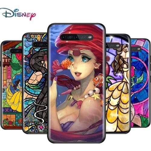 Black Soft Mosaic princess For LG K92 K62 K52 K42 K31 K22 K71 K61 K51S K41S K30 K20 G8 G8S G8X ThinQ Phone Case