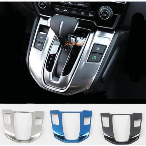 For Honda CRV CR-V 2017 2018 2019 2020 Car Sticker Hoods Frame Stainless Steel Trim Console Cup Holder Gear Shift Knob Box