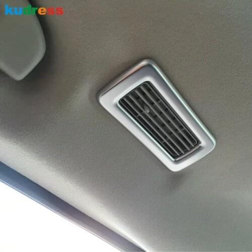 For Nissan Serena C27 2016 2017 2018 2019 Chrome Car Rear Roof Air Conditioning Panel Frame Cover Trim Interior Mouldings 4pcs