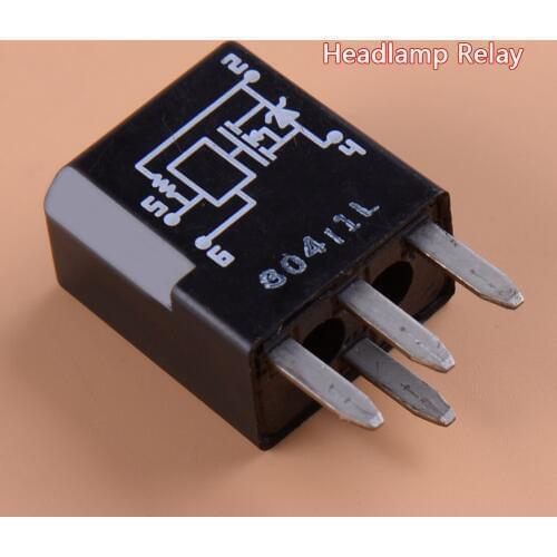 DWCX 2.5x2.2x1.4 cm Car Headlamp Headlight Relay Fuse Module Black Fit for Trailblazer Buick GMC 15016745