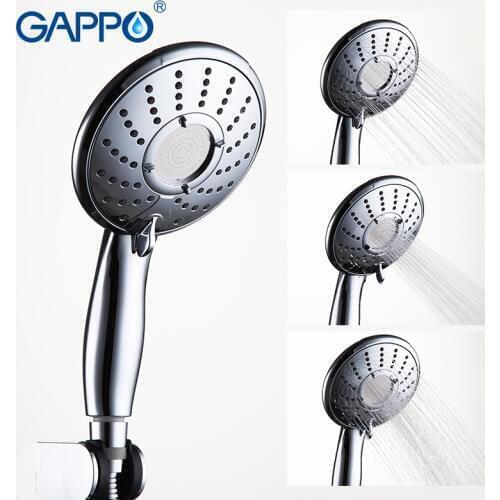 Gappo Top ABS water saving shower head chrome water nozzle shower rainfall shower set High Pressure Boost alcachofa de ducha G37