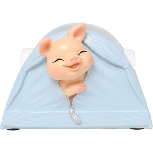 Camping Diary Flower Pot-Tent Bunny Practical and durable fashion cartoon style animal pattern flower pot Gardening supplies