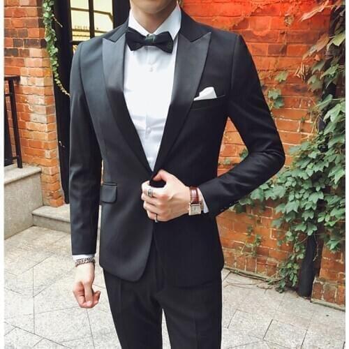 3 Piece Groom Suit Wedding Suits 2020 African Men Suits Grooms Wedding Tuxedos For Men