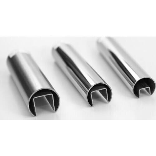 ZD Stainless Steel Round Top Mounted Rail Profile Capping Rail