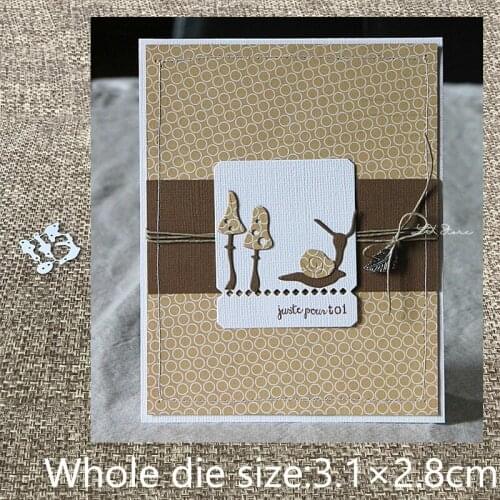 XLDesign Craft Metal Cutting Dies cut dies cute snail mushrooms decoration scrapbook Album Paper Card Craft Embossing die cuts