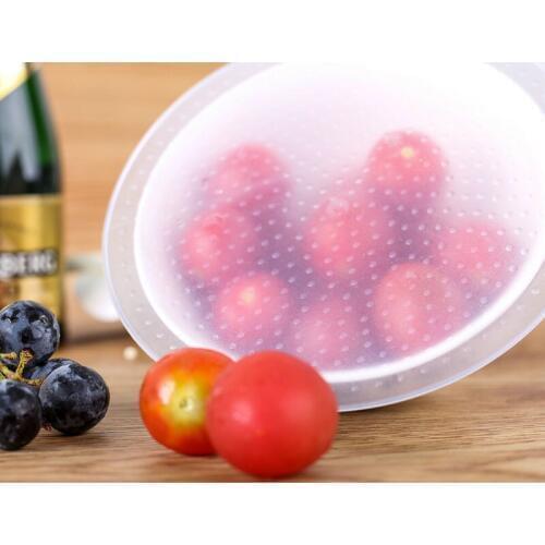 1piece Reusable Silicone Wrap Film Fresh-keeping Cover for Food Fruit Reutilizable Easy To Clean Stretchable