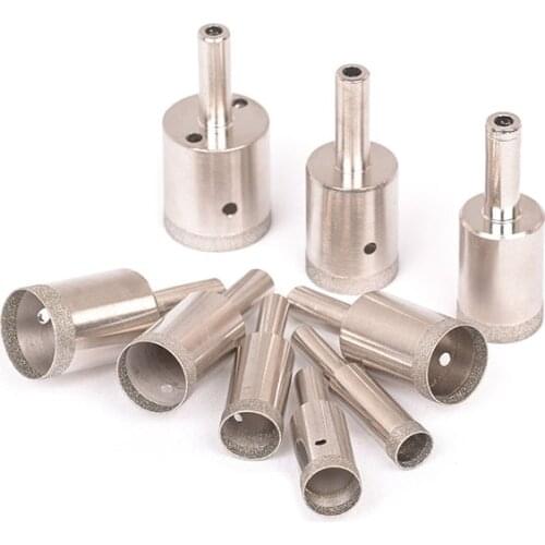 5pcs Diamond Coated Drill Bit Set Tile Marble Glass Ceramic Hole Saw Drilling Bits For Power Tools 6/26/28/30/40mm