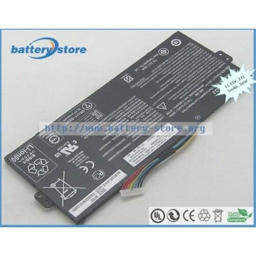 Genuine laptop battery AC15A3J, AC15A8J for ACER Chromebook R11 CB5-132T,ACER Chromebook 11 CB3-131 ,11.55V,or10.8V, 3315mAh, 36