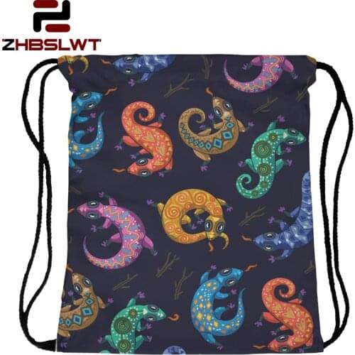 ZHBSLWT new drawstring bag women backpack 3d printing different patchwork softback mochila feminina harajuku unisex backpack027