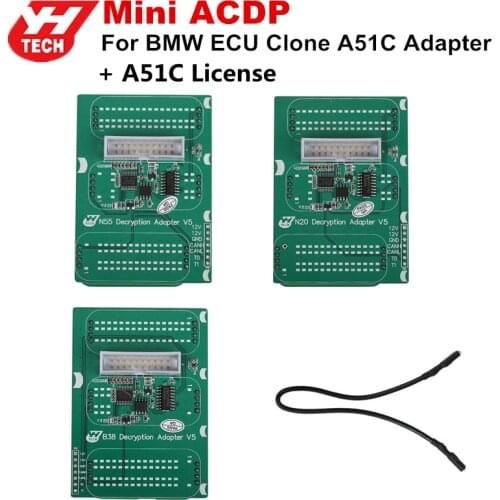 Original Yanhua Mini ACDP for BMW A51C ECU Clone Adapters For BMW N13/N20/N63/ S63/ N55/ B38 DME + Software License