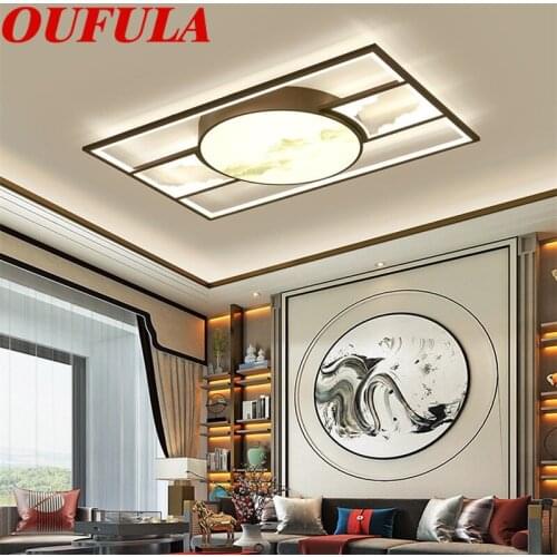 OUFULA Modern Ultra-Thin Ceiling Lights Contemporary Home Suitable For Living Room Dining Room Bedroom