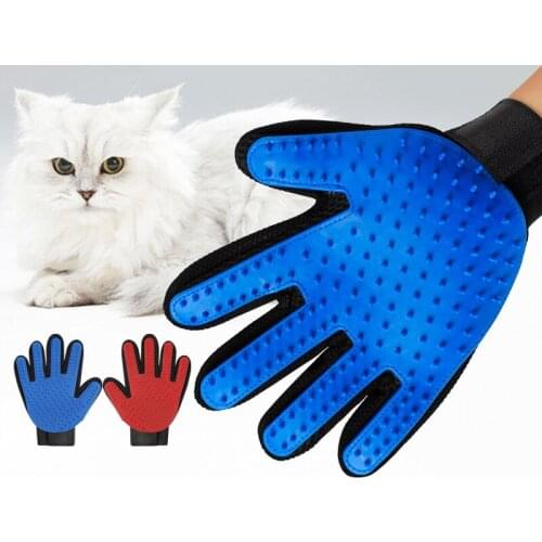 Cat Grooming Glove for Cats Wool Glove Pet Hair Deshedding Brush Comb Glove for Pet Dog Cleaning Massage Glove for Animal