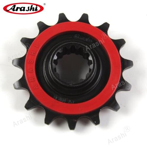 Arashi 15T 520 Pitch Rubber Cushioned Steel Front Sprocket For KAWASAKI Z750 R / ZR750R 2011 2012 Chain Sprockets Z750R