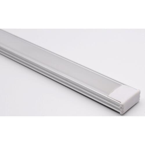 QSG-1707;LED aluminum profile(anodized silver color) with PC cover;for flexible or hard LED strips;led linear light profile