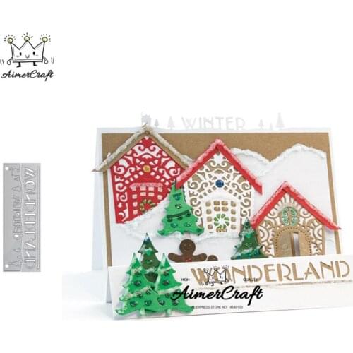 Winter Border Metal Cutting Dies Scrapbooking Stencil For DIY Paper Card Decorative Embossing Die Cut Craft Dies New 2019