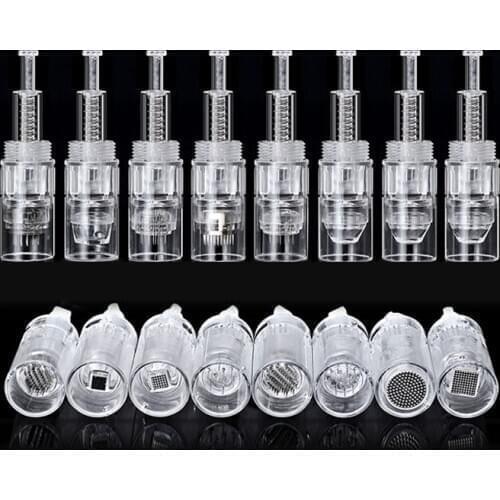 Screw needle cartridge replacement tips for electric derma pen micro needles 1/3/5/7/9/12/36 pin/nano tattoo needles cartridges