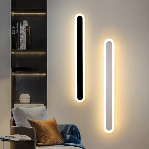 Modern Simple Living Room Bedroom Bed Wall Lamp Dimming Study Staircase Led Wall Light Creative Background Stairs Light