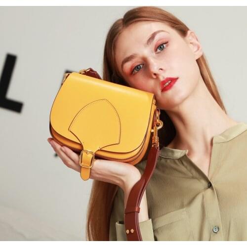 Bags For Women 2020 New Luxury Handbags Women Saddle Bags Genuine Leather Shoulder Bag Crossbody Bags Ladies Handbags Mini Bag