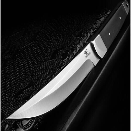 XUAN FENG Tactical hunting knife with wooden handle for outdoor survival rescue