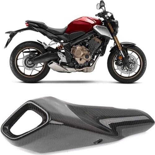 Motorcycle Carbon Fiber Heat Shield Cover Guard Anti-Scalding Shell for 2019-2021 Honda CB650R Exhaust System