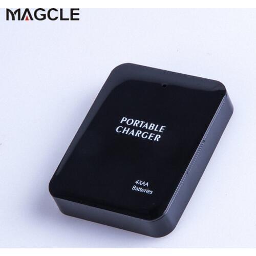 Promotion 4X AA Battery USB power external charger LED Emergency charge for iphone 7 Samsung Note 7 can with V8 Type C IOS Cable