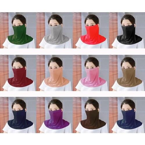 Women Breathable Face Veil Shawl Summer UV Fashion Outdoor Sport Bonnet Muslim Inner Neck Cover Hijab Niqab Scarf