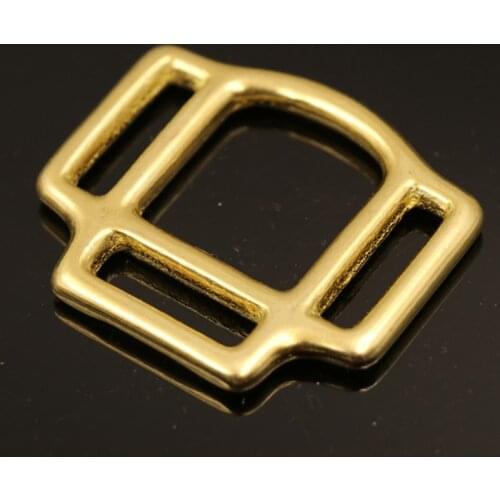 1 x Solid Brass Horse Halter Square 3-Sided Halter Bridle Buckles Equestrian equipment Leather Craft DIY Hardware Accessory