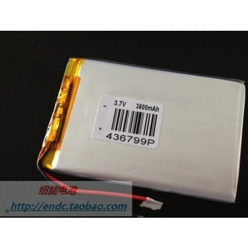 3.7V lithium polymer battery 436799P 3500mah MID pda ebook MP4 / 5