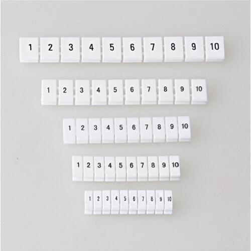 ZB5 Marking Strip Terminal Strip UL-ZB5 Flat Plastic Numeric Label