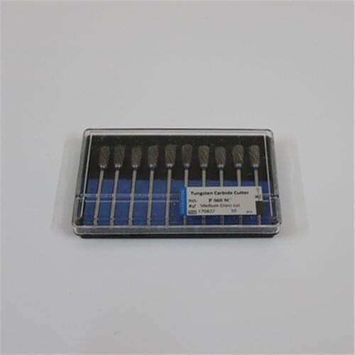 50 Pieces/Lot Diameter 2.35mm Dental Lab Equipment Tungsten Carbide Burs Trimming Drill For Acrylic Polishing