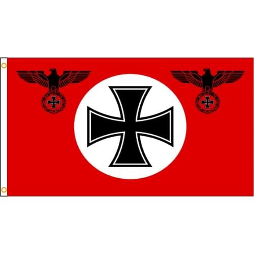 90x150cm German Empire Reich Eagle Iron Cross Flag