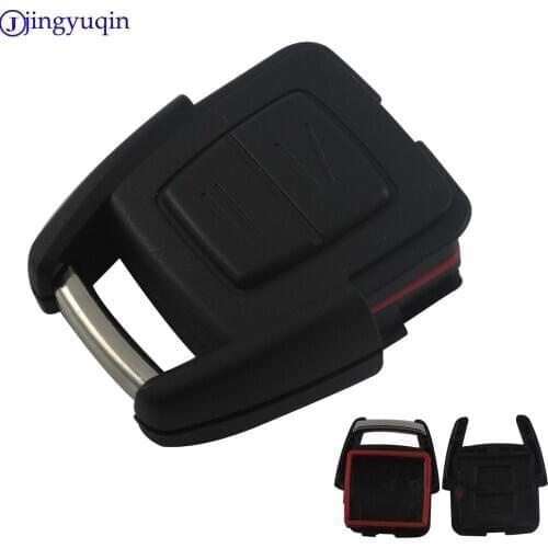 Jingyuqin 2 Buttons Remote Car Key Shell Fob for Vauxhall Opel Astra Zafira Omega Vectra No Chip Uncut Blabe