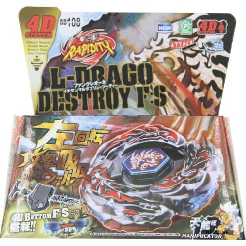 B-X TOUPIE BURST BEYBLADE L-Drago Destroy BB-108 Destructor F:S - STARTER SET WITH LAUNCHER