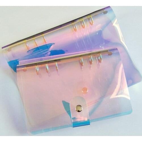 6 Holes PVC Loose Leaf Binder Notebook Notepad Sketchbook Business Journal Agenda Stationery School Supplies