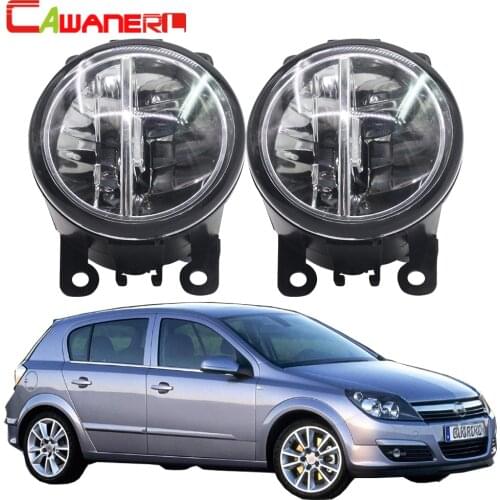 Cawanerl For Opel Astra G H 1998-2010 Car Light 4000LM /Set H11 LED Fog Light DRL Daytime Running Lamp 12V 6000K White 2 Pieces