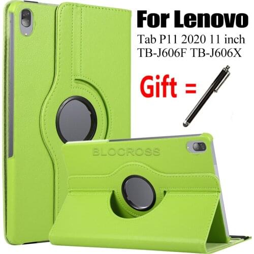 For Lenovo Tab P11 Pro 11.5'' TB-J606F TB-J706F Case 360 Degree Rotation Leather Stand Cover for Lenovo Tab P11 Case 11'' 2020