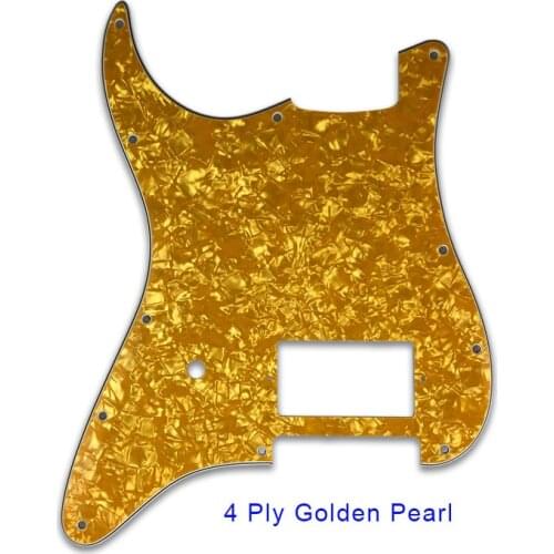 Pleroo Guitar Parts For Left Handed US 11 Mounting Screw Hole Standard Start H PAF Guitar Pickguard With Brige Humbucker
