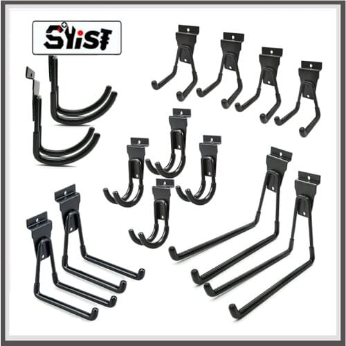 Heavy Duty Steel Garage Hooks Steel Tool Hooks, Garden Tool Storage Manager, Wall Mount Bracket for Organizing Power Tools