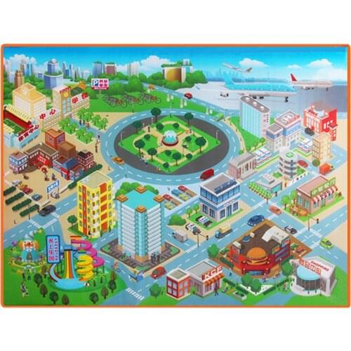 Baby Play Mat Baby Gym Kids Carpet Early Education Traffic Map Toddler Crawling Mat Baby Climbing Blanket In The Living Room