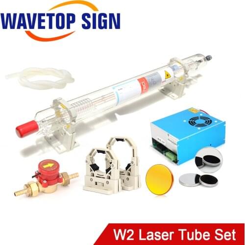 Reci CO2 Laser Tube Set W2 80W + Laser Power Supply HY-DY10 80W for Co2 Laser Cutting & Engraving Machine