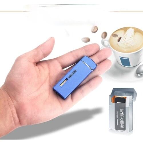Simple and Generous Creative Mini Inflatable Lighter Grinding Wheel Open Flame Lighter Smoking Accessories Gadgets for Men
