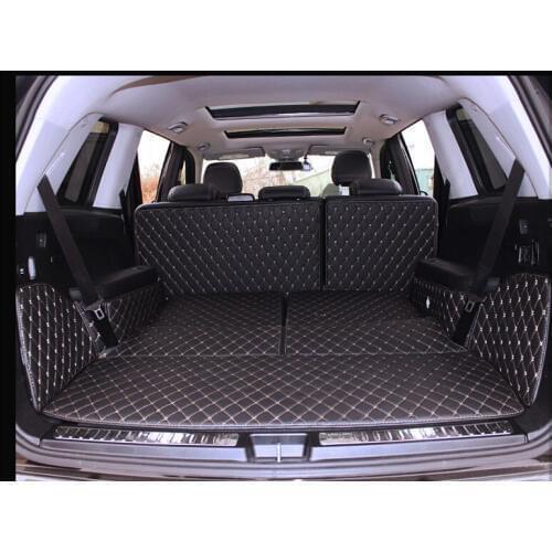 New! Special trunk mats for Mercedes Benz GL 350 X166 7seats 2016-2013 waterproof boot carpet liner for GL350 2015,Free shipping