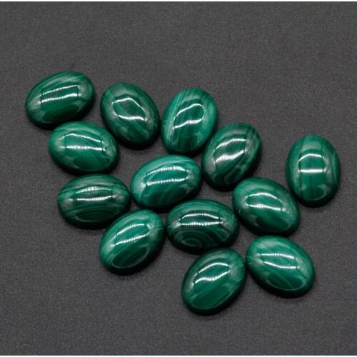 Natural Malachite Oval Cabochon Ring Face Wholesale Bulk Gem Jewelry Ring Face Pendant Accessories
