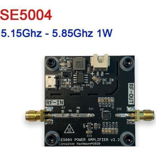 SE5004 5.2G-5.8GHz 22DB microwave signal power amplifier Video transmission transmitter for 12V 24V 5GHZ 5.8GHZ wifi Jammer