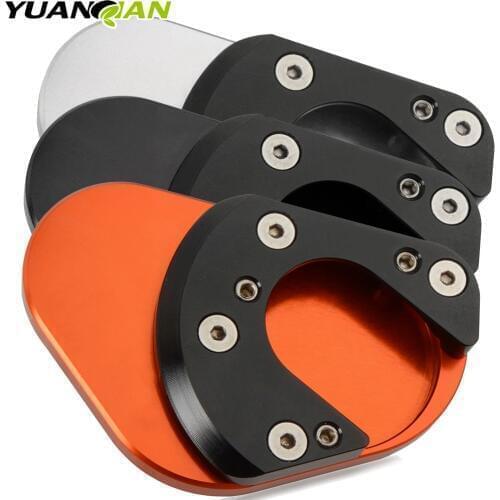 CNC Kickstand Side Stand Extension Pad Plate For RC 125 200 390 Enduro Supermoto SM SMC Adventure 690 950 990