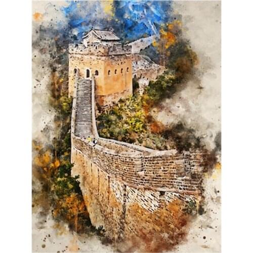 Great Wall Round Diamond Artists Decorate Walls with Diamond Paintings, Home / Hotel / Office Decorations and Gifts