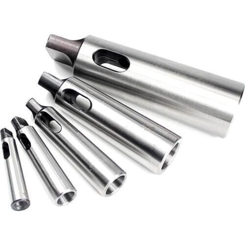 Reducer Sleeve MT1 MT2 MT3 MT4 Flat Tail Mo Style Drill Sleeve Tapered Shank Drill Middle Sleeve Milling Lathe Reducer Sleeve