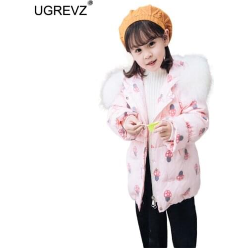 Winter Kids Jacket for Girls Clothes 2020 Toddler Girl Coats and Down Jackets Warm Hooded Baby Parkas Children Age 2 3 4 6 Year