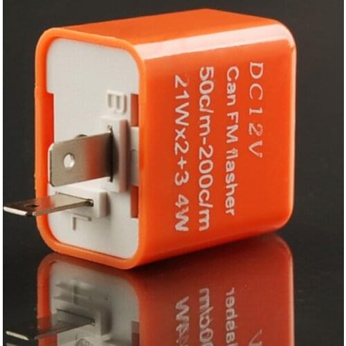 124B LED Flasher Relay Adjustable for Motorcycle Car LED Turn Signal Light Bulb