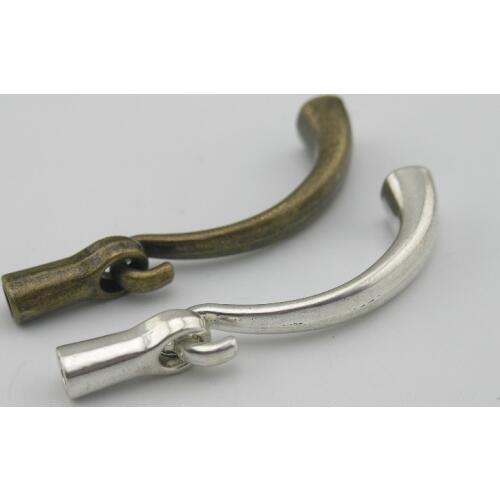 2 Colors-- 15 Sets 5.0mm Hook Clasp for Wrapping Bracelet Design--CLP1033